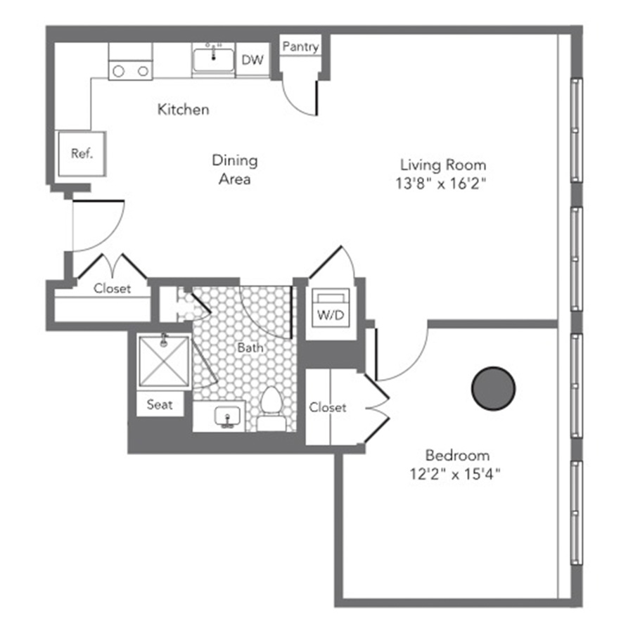 1M floor plan