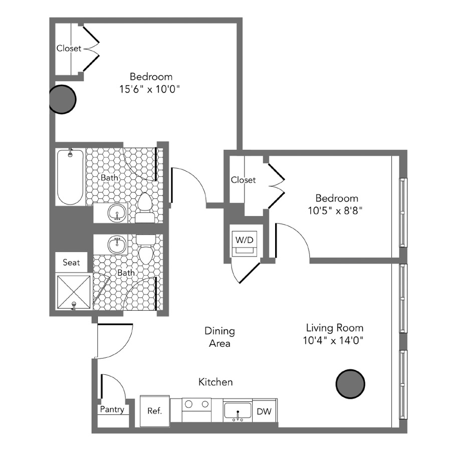 2M floor plan