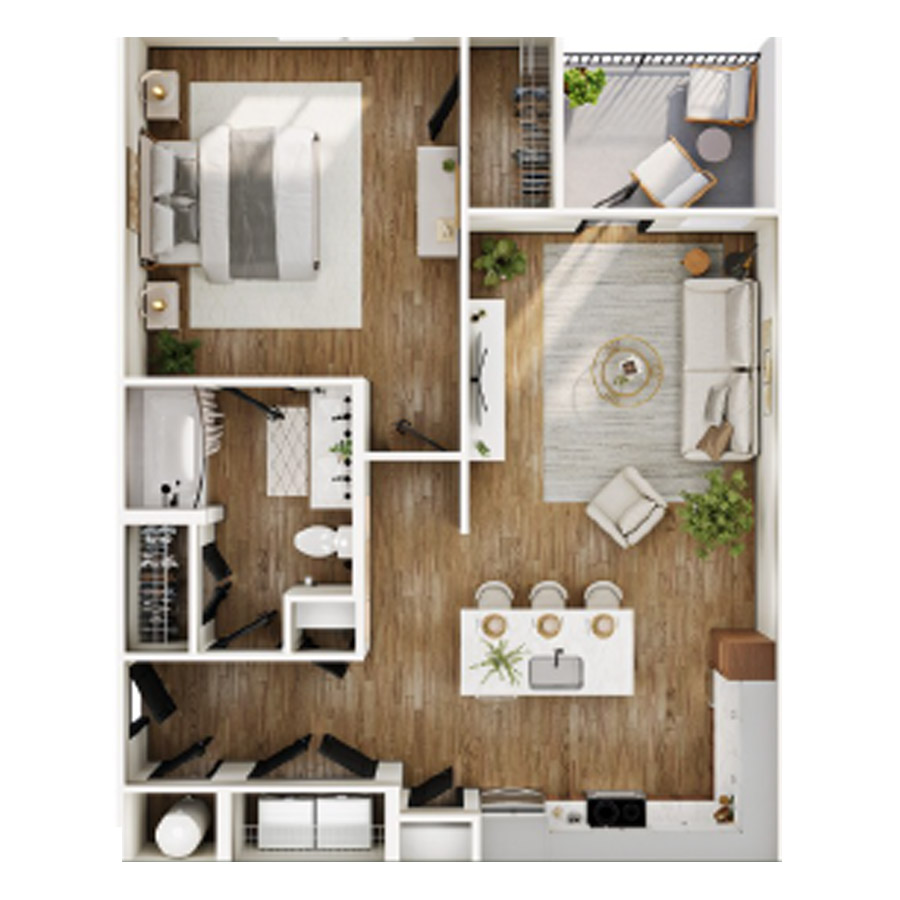 The Okatie floor plan