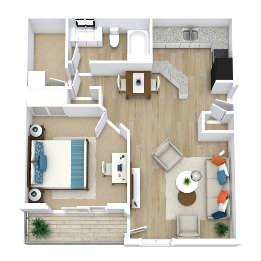 Queen floor plan