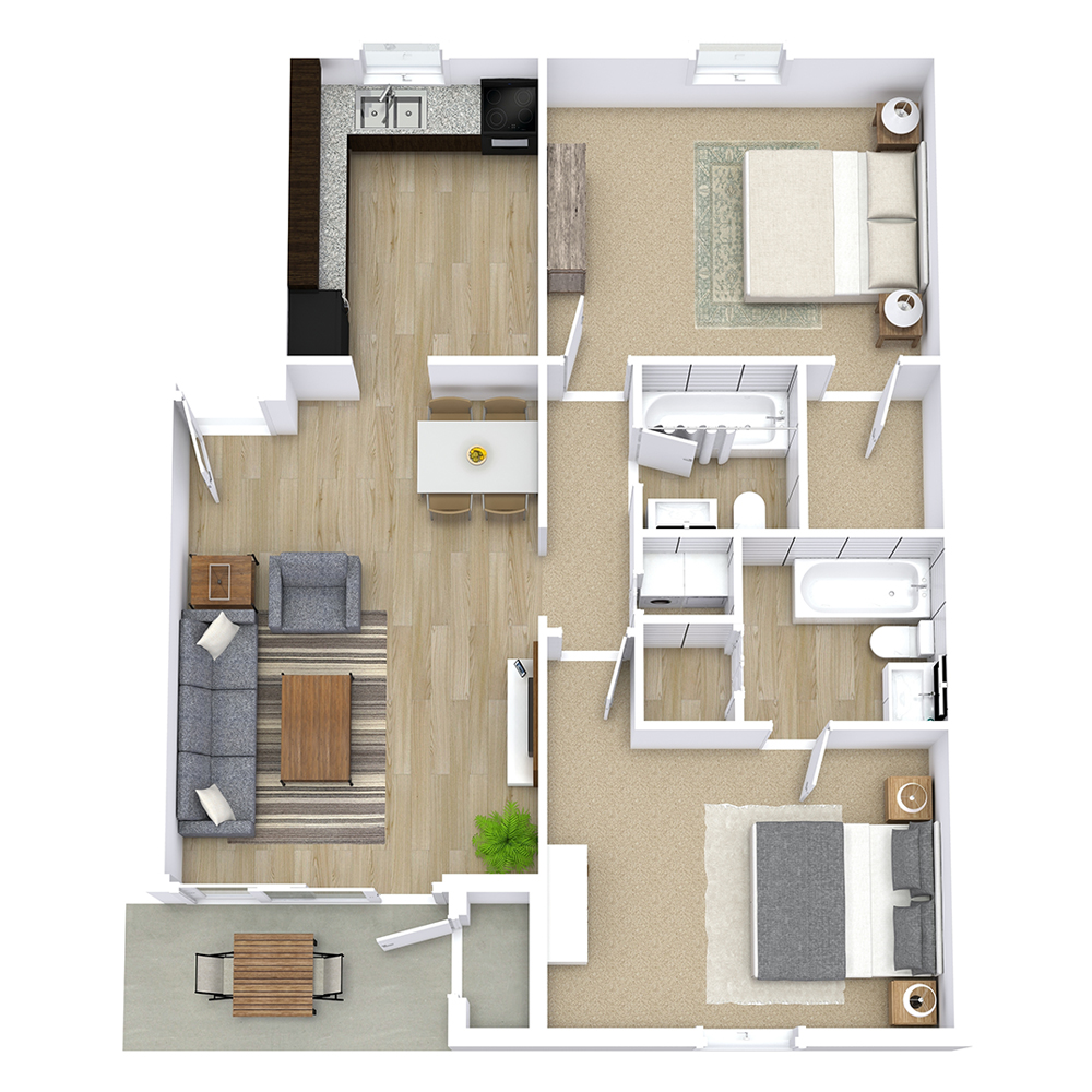 The Flagler floor plan
