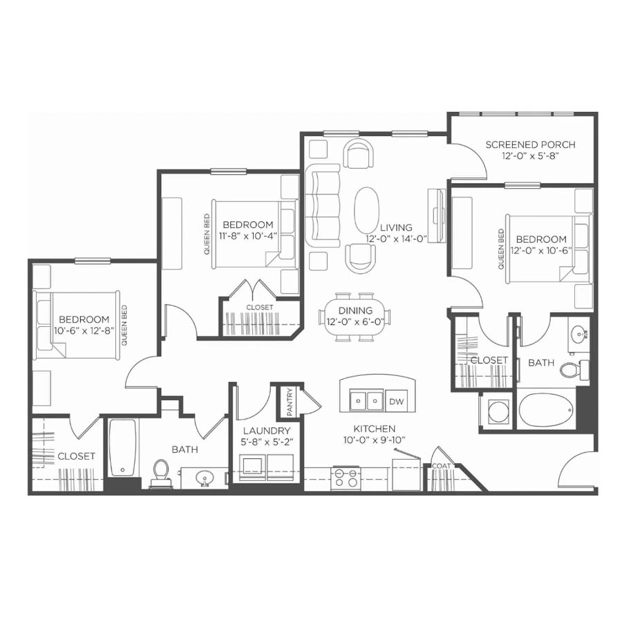 3b2bw floor plan