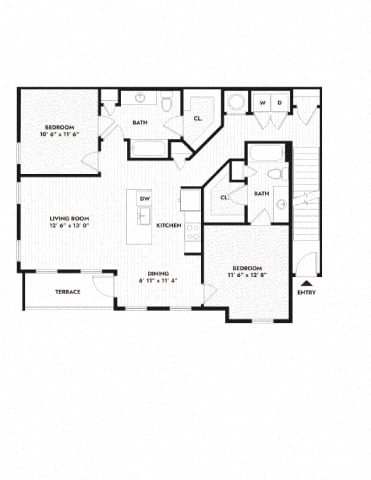 2B floor plan