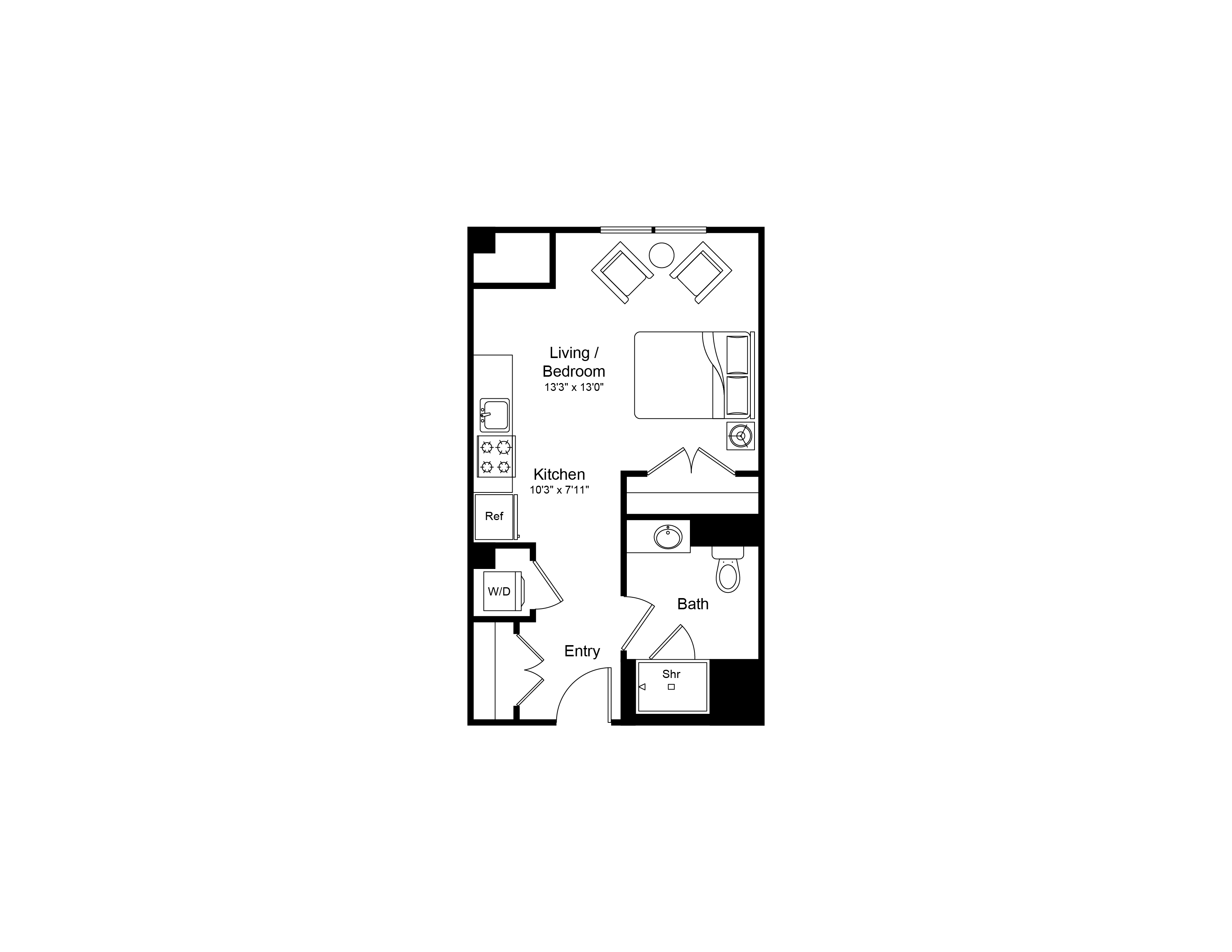Studio-S2 floor plan
