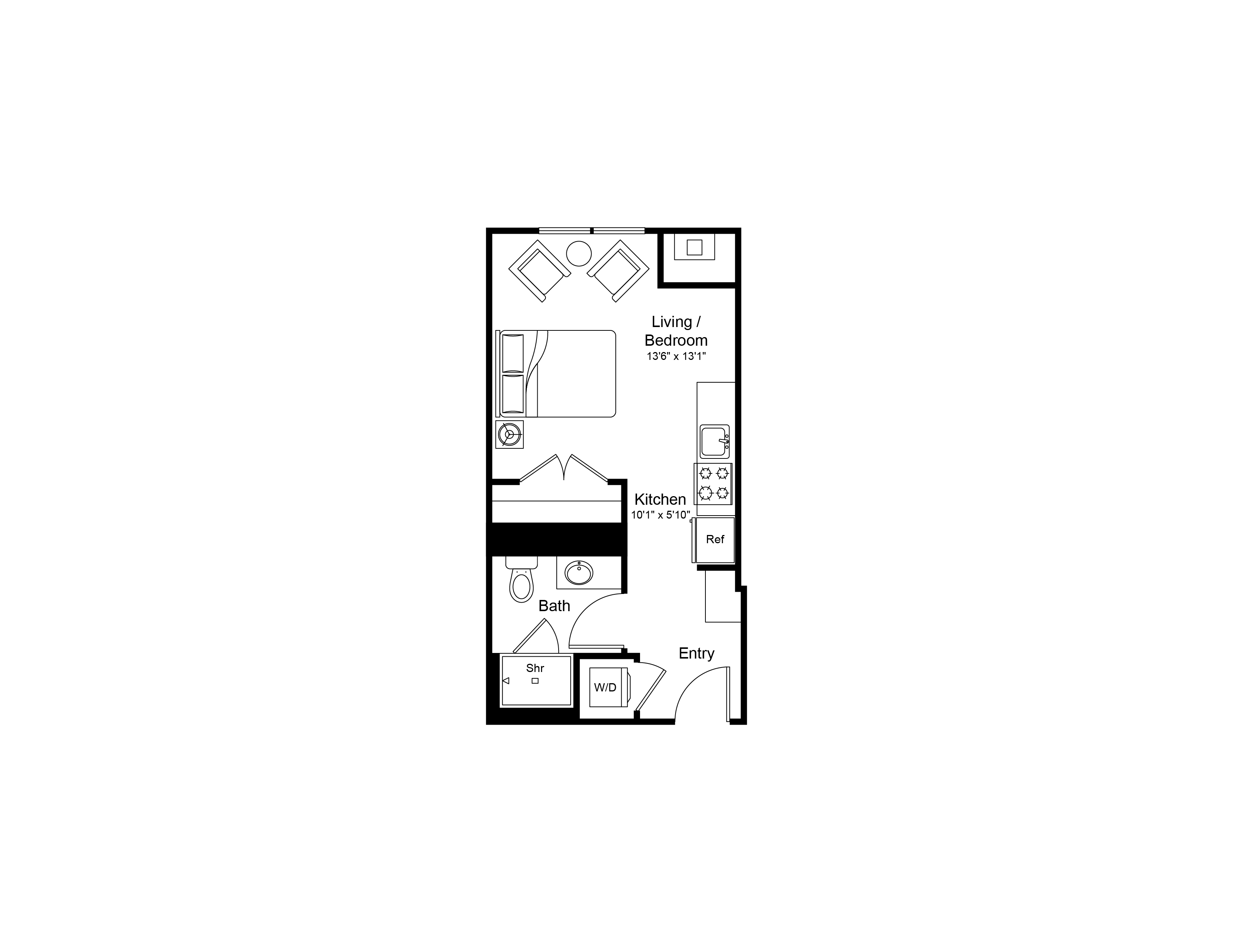 Studio-S1 floor plan