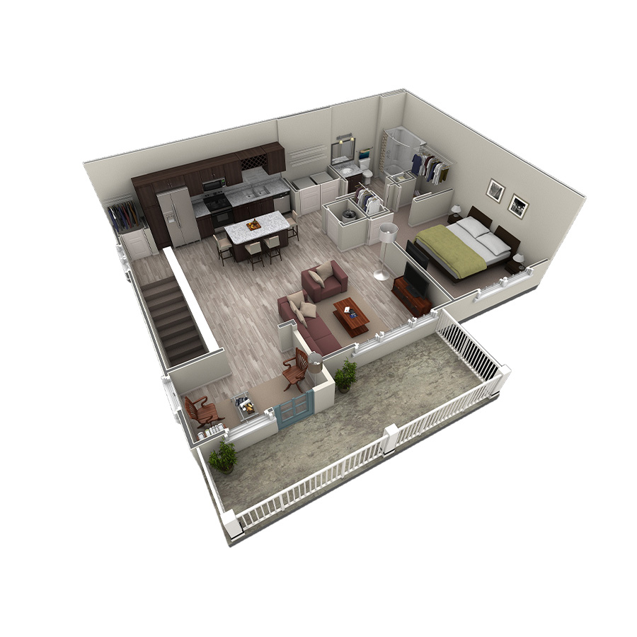 1 BR Grand Overlook floor plan