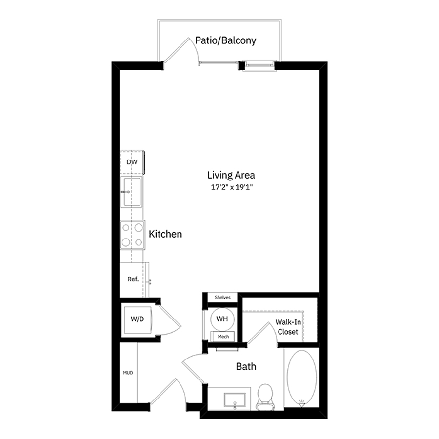 E1 floor plan