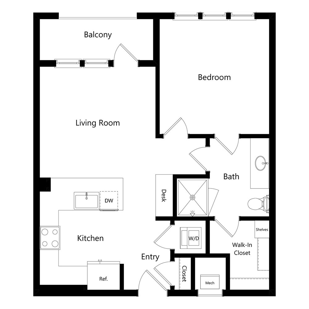 A1 floor plan