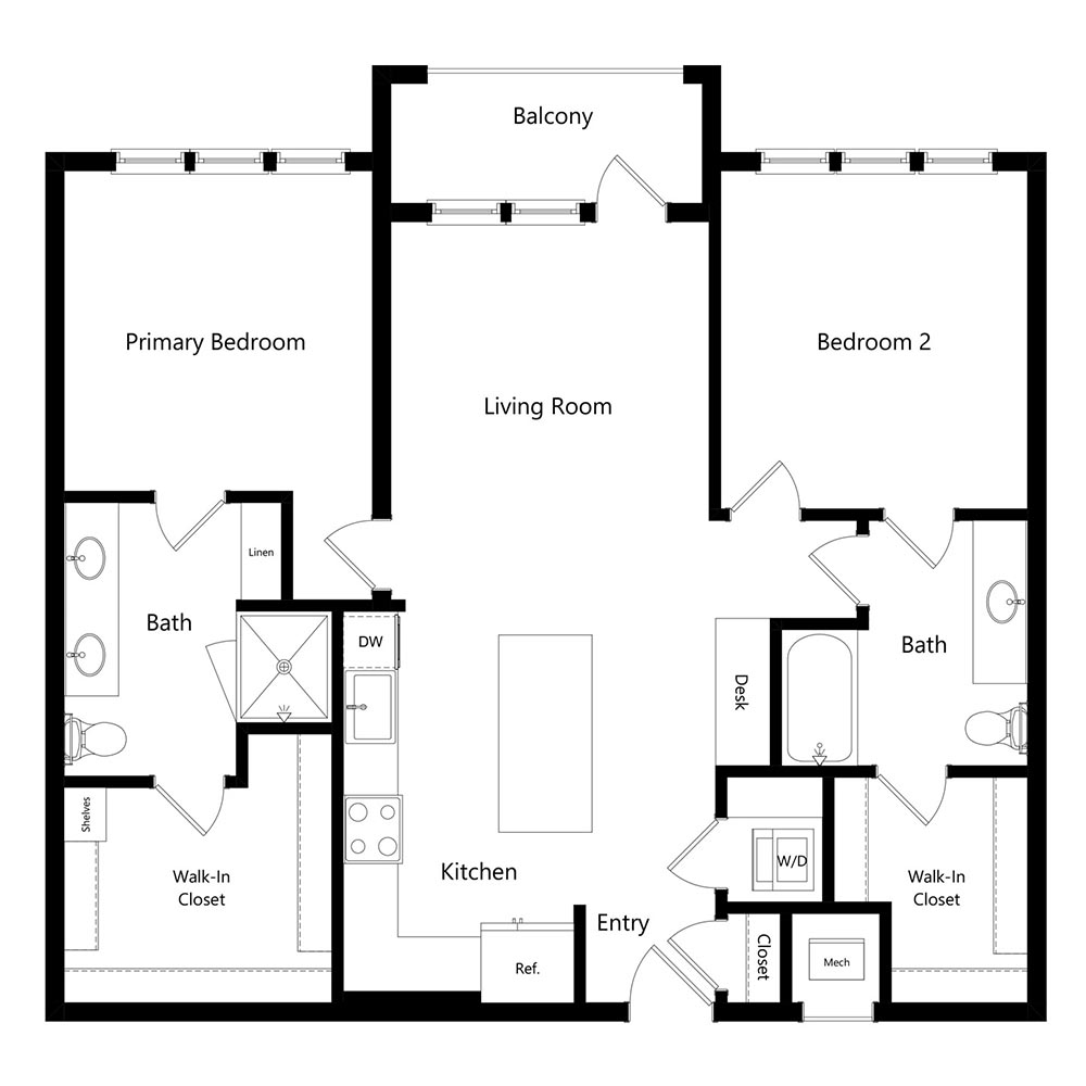 B2-alt floor plan