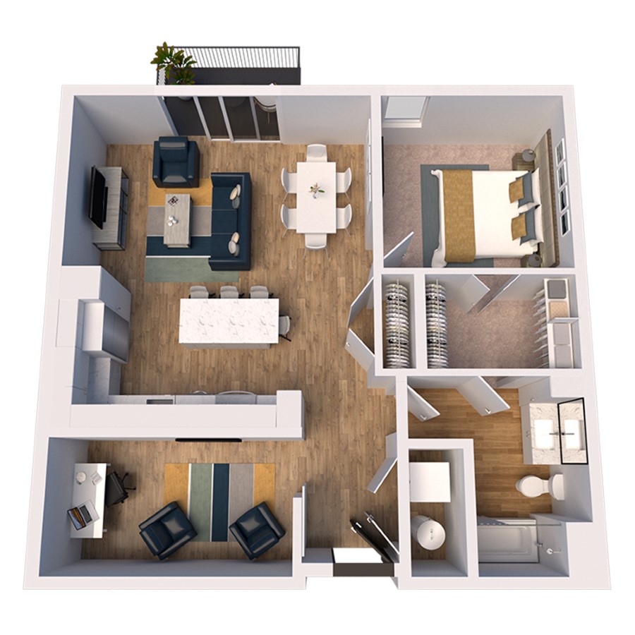 B7-Den floor plan