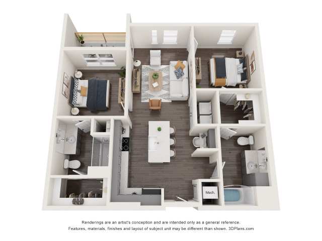 2B floor plan