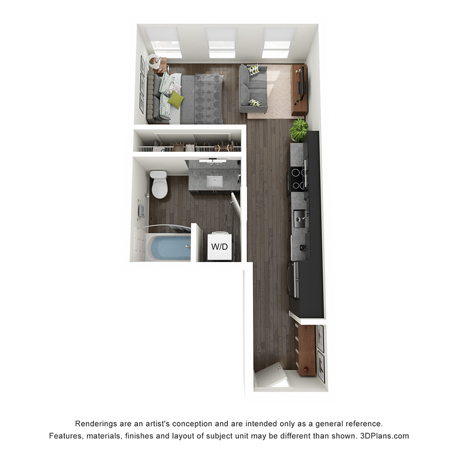 Studio B floor plan