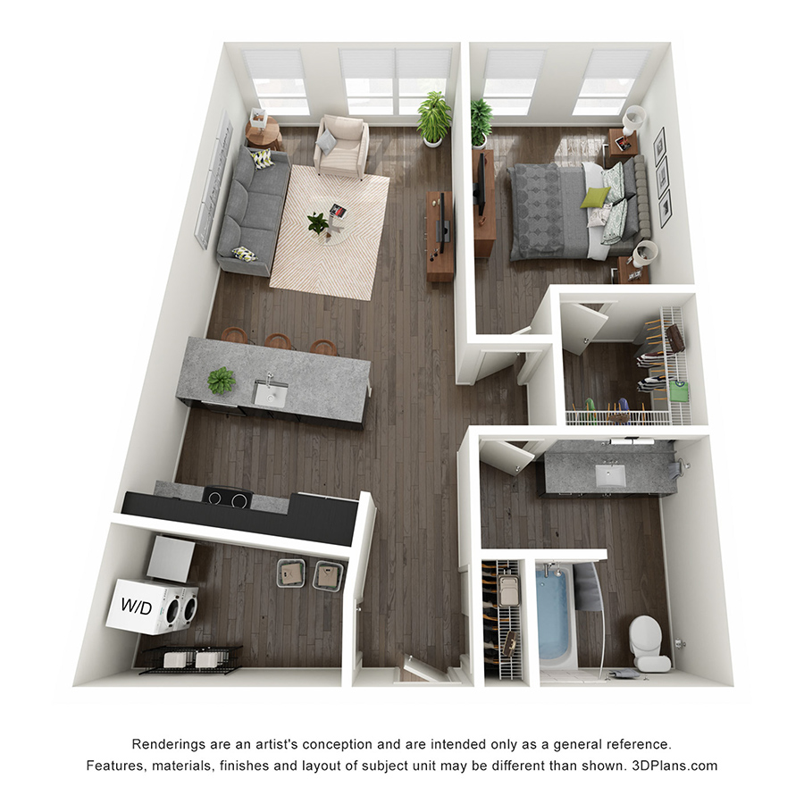 1 Bedroom I floor plan
