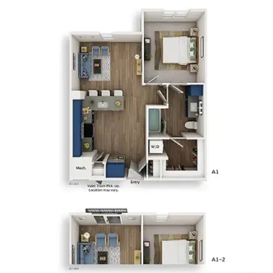 A1-2 floor plan