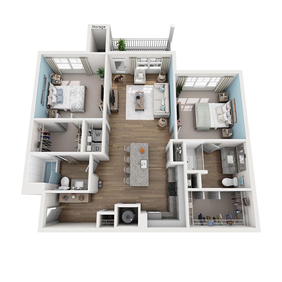 2B floor plan