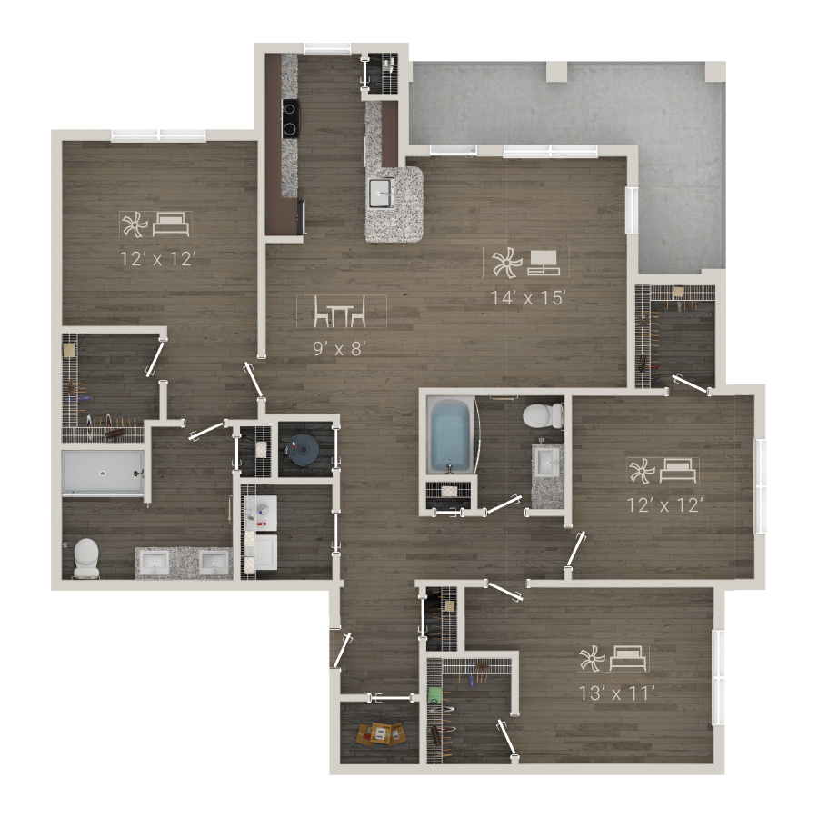 The Mast floor plan