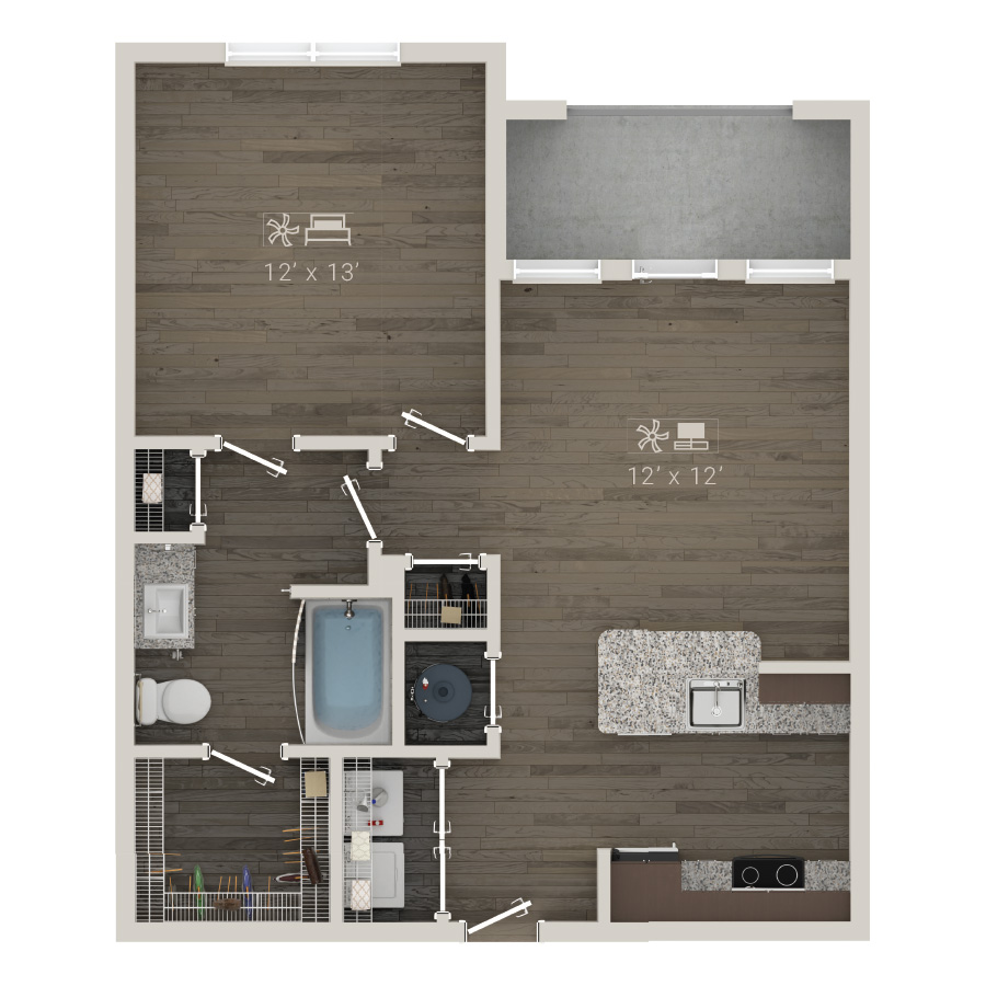 The Row floor plan