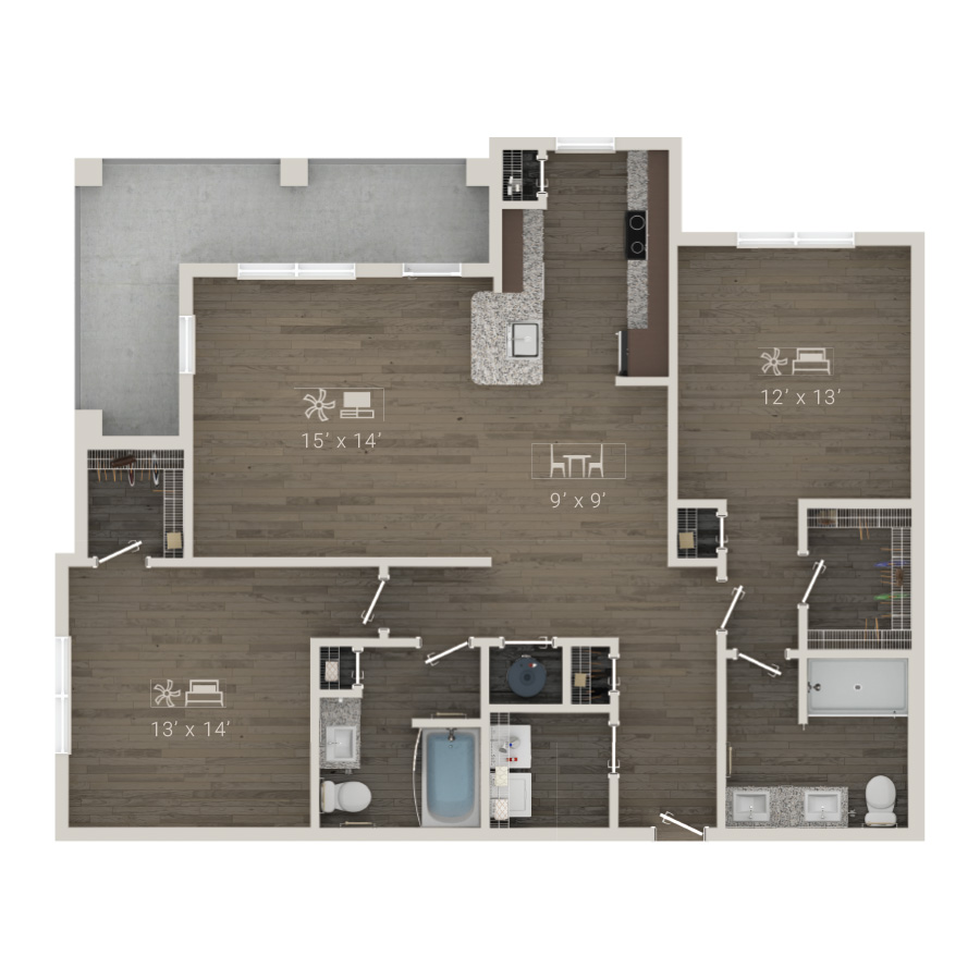 The Oar floor plan
