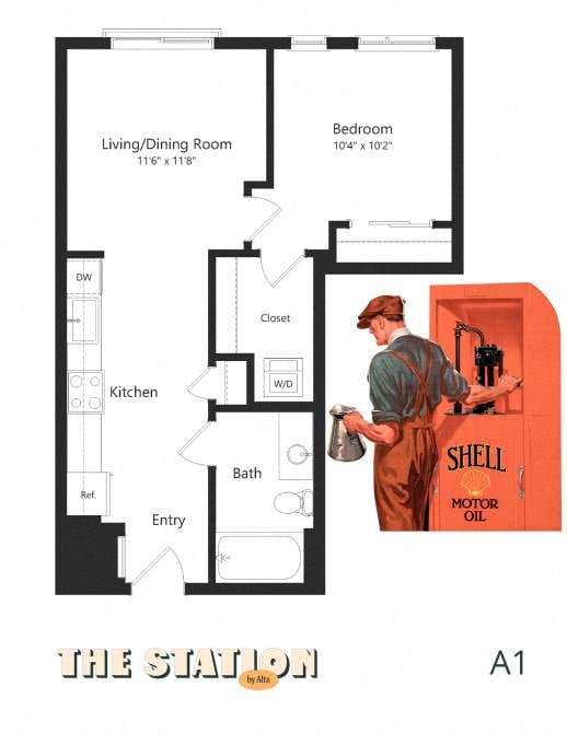 A1 floor plan