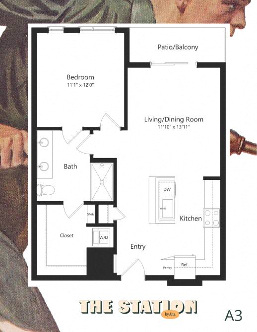 A3 floor plan