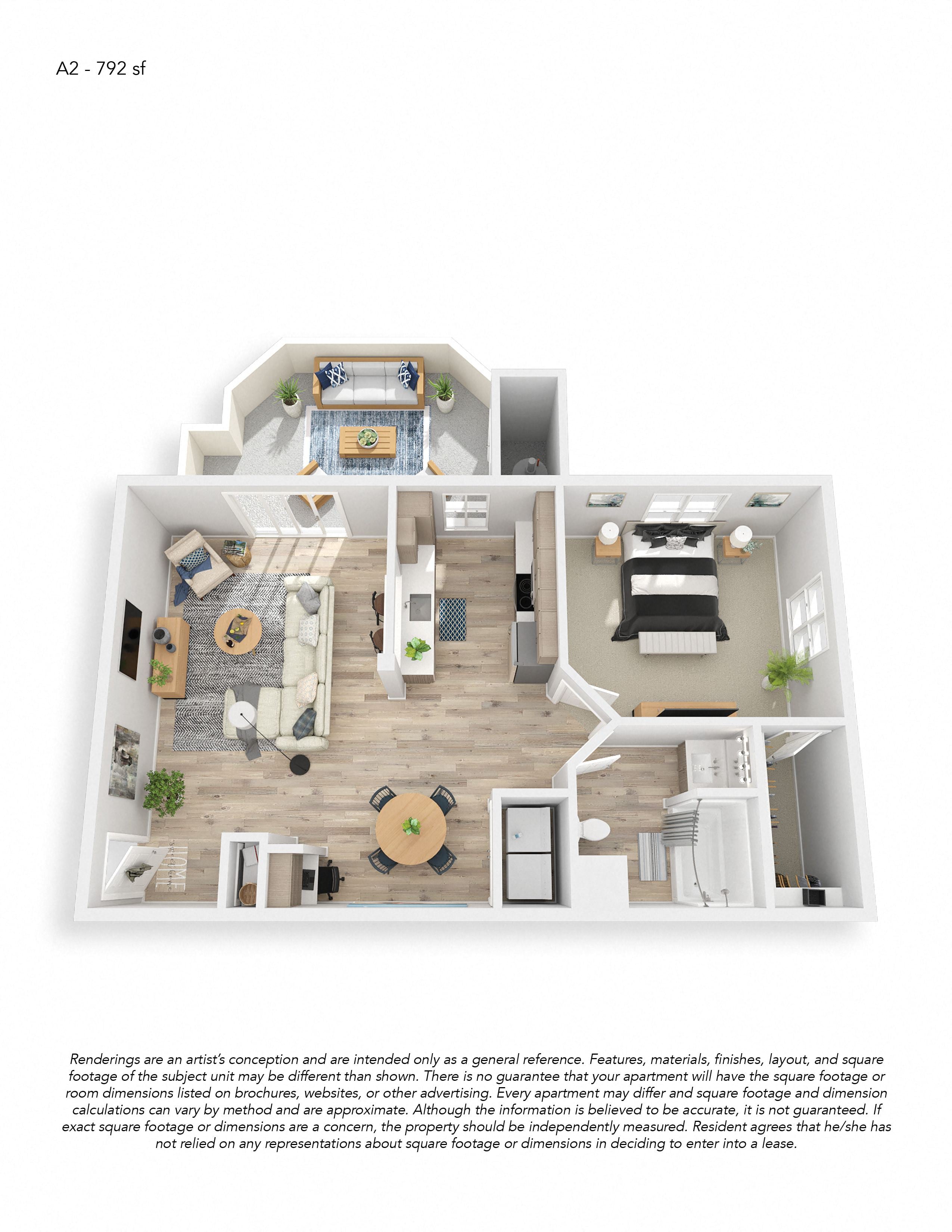 A2 floor plan