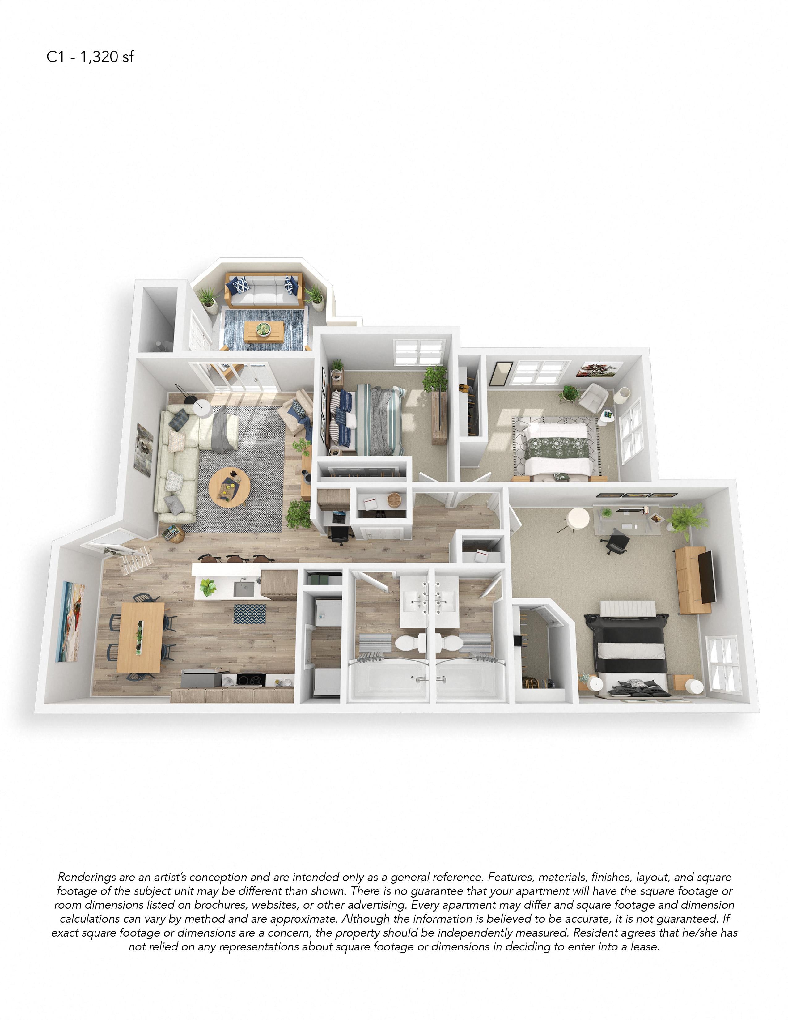 C1 floor plan