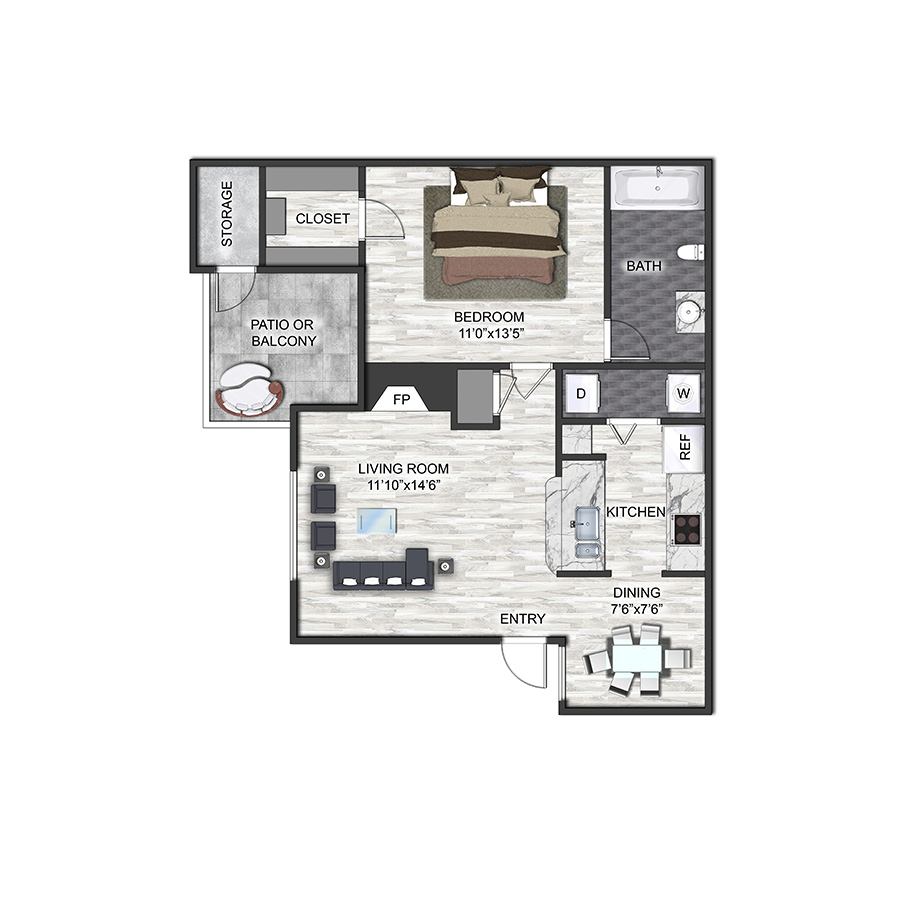 A2 floor plan
