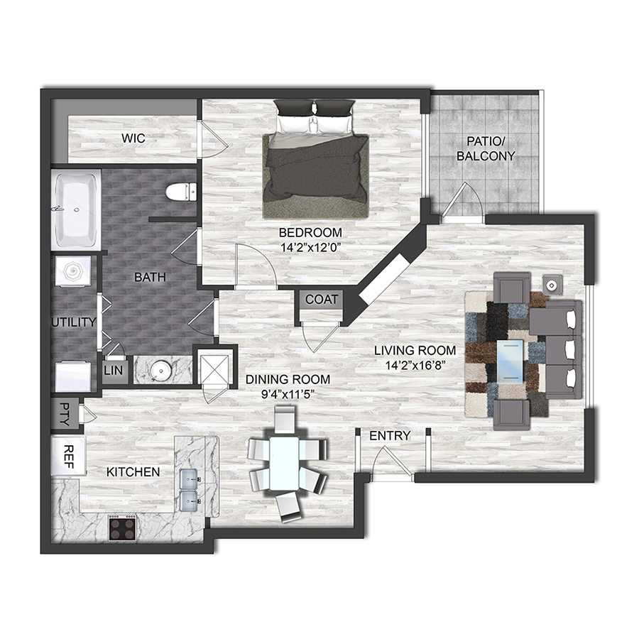 A2 floor plan