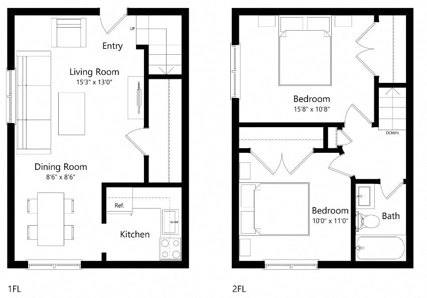 B2-W floor plan