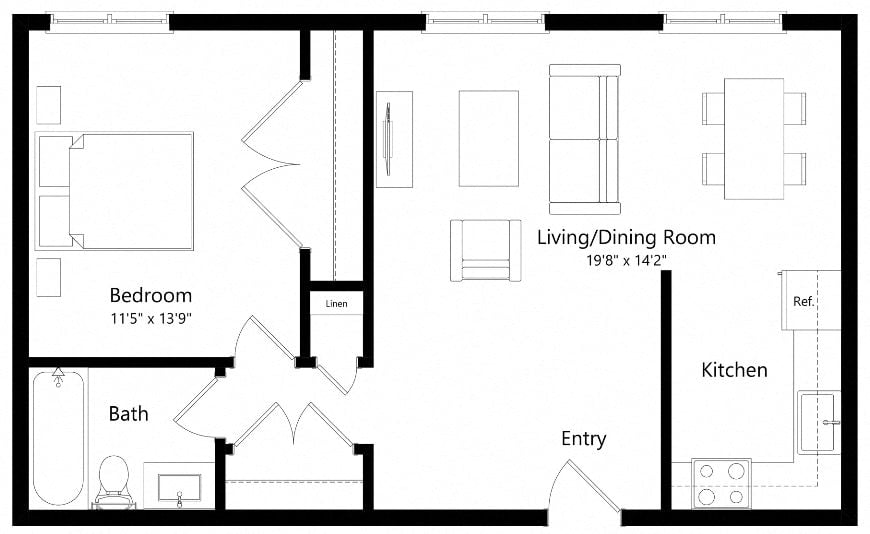 A4-C floor plan