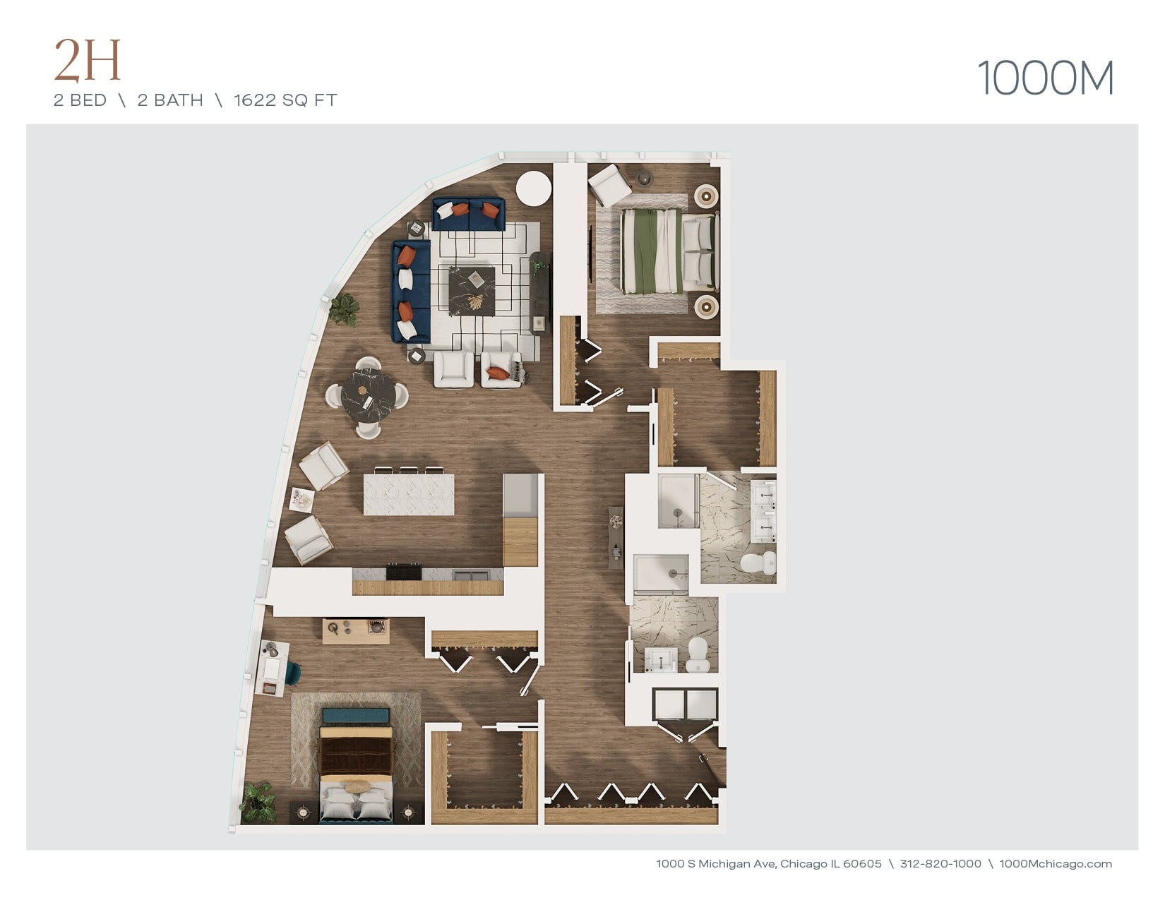 Unit 6401 floor plan