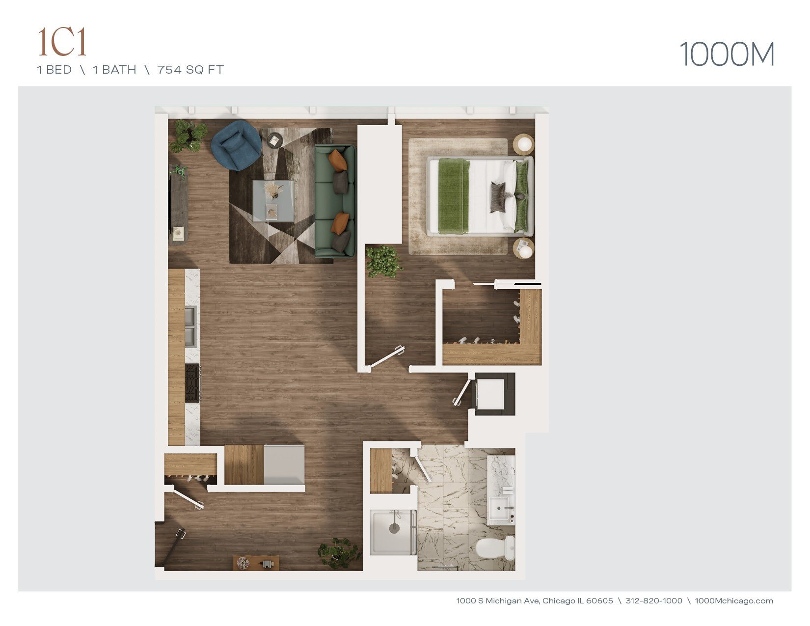 Unit 4502 floor plan