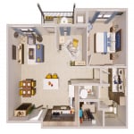 Chestnut (with den) floor plan