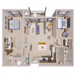 Magnolia (with den) floor plan
