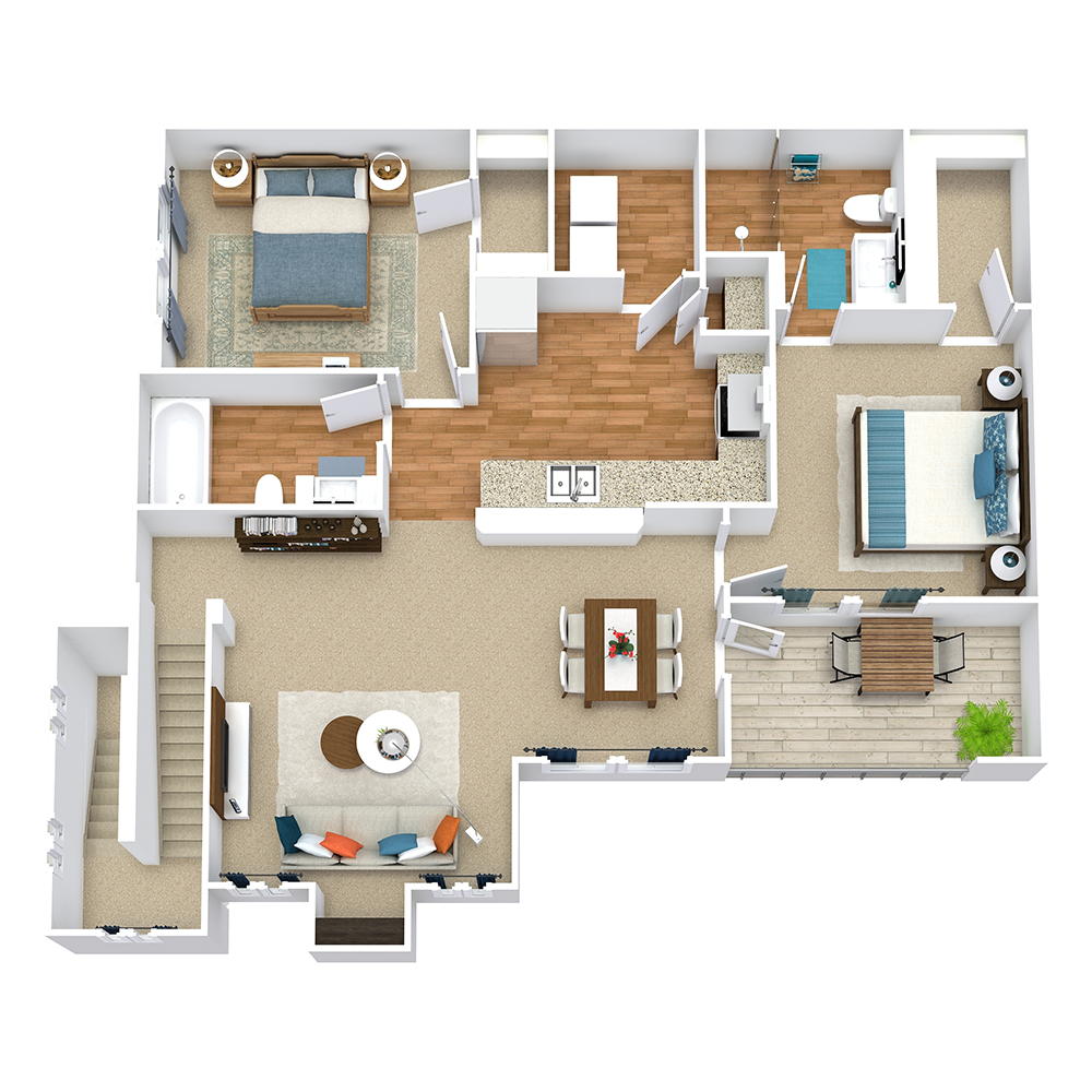 The Cambridge floor plan