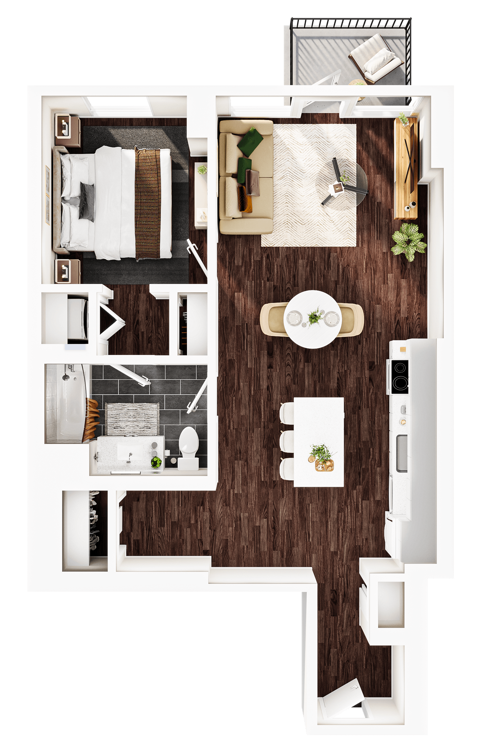 A10 + Den floor plan