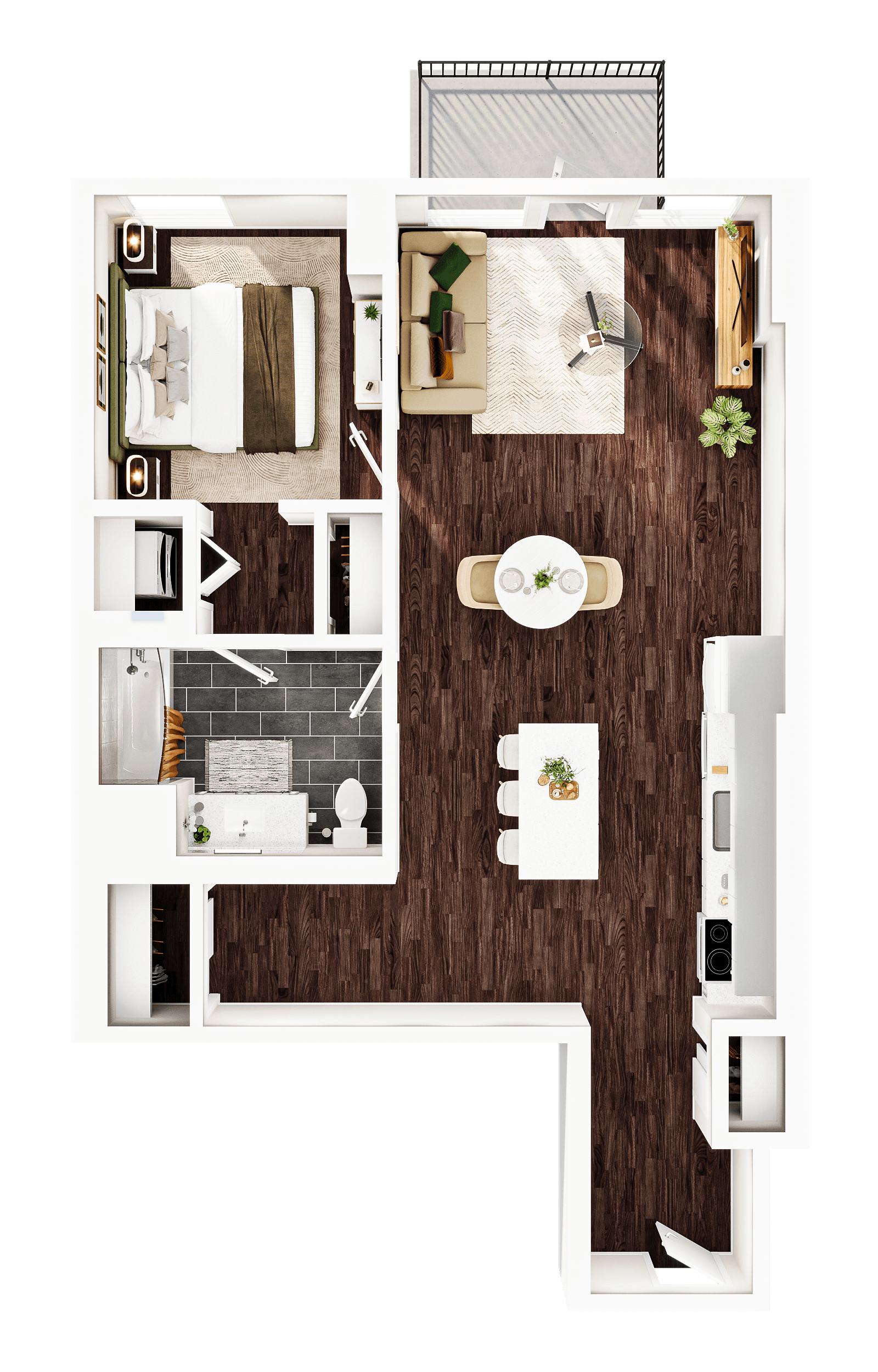 A11 + Den floor plan
