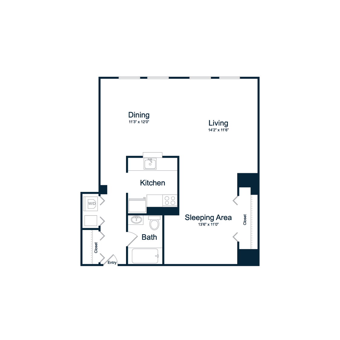S1  Studio floor plan