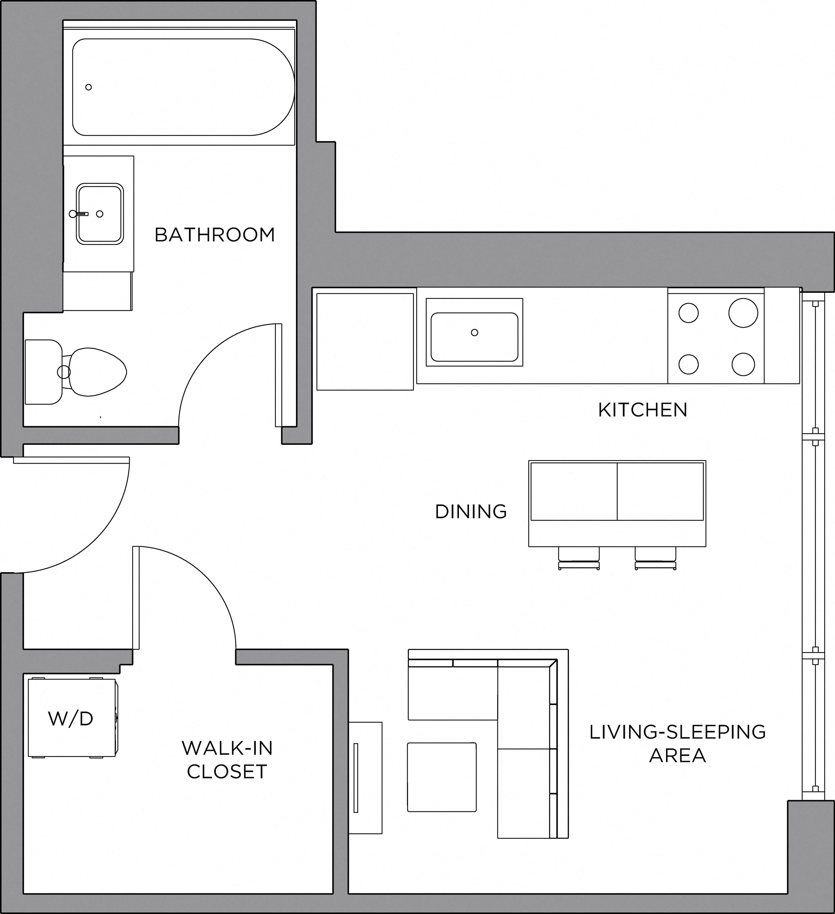 Studio-475 floor plan