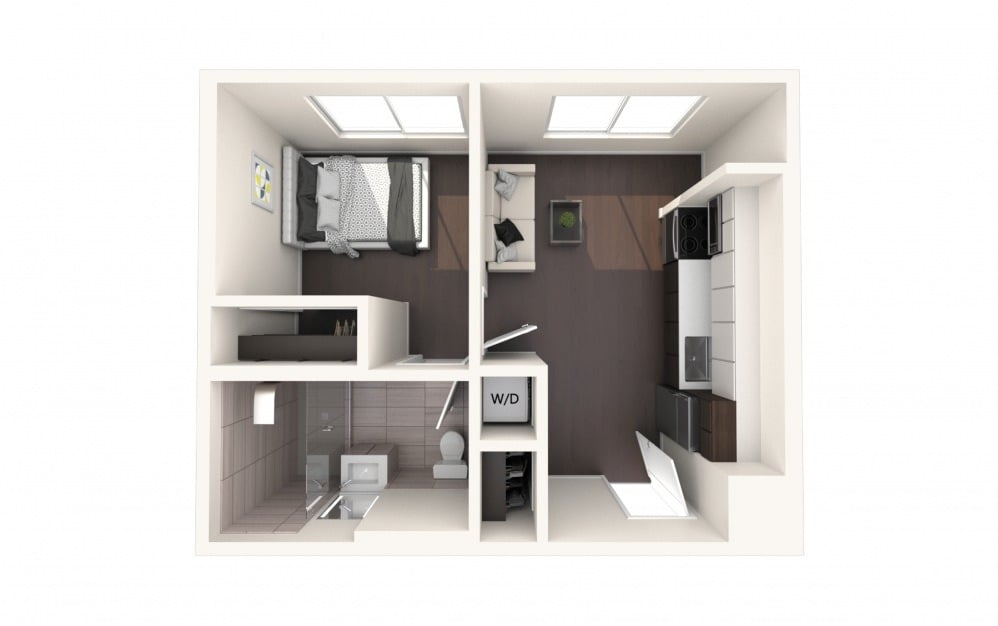 1 Bed/1 Bath ADA - 570 floor plan