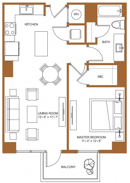1 Bed/1 Bath-A3 floor plan