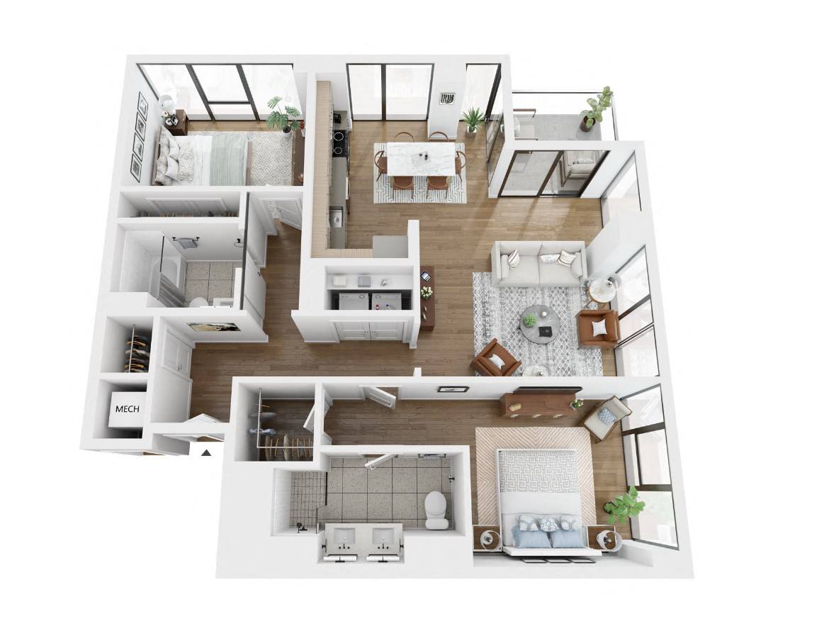 2 Bedroom C floor plan