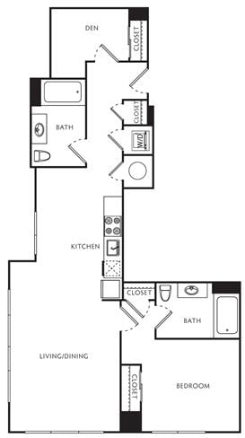 D1 Den floor plan