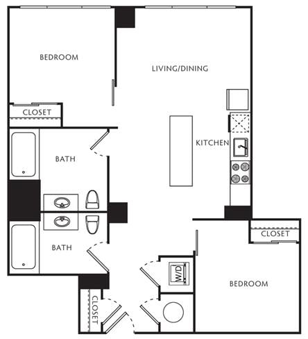E1 floor plan