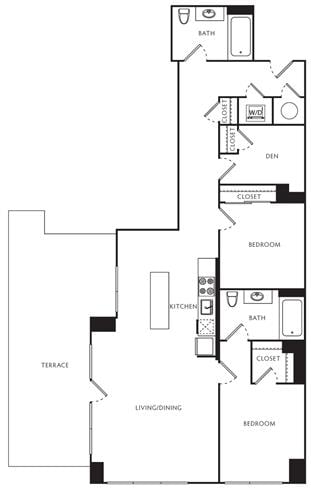 E3 Den floor plan