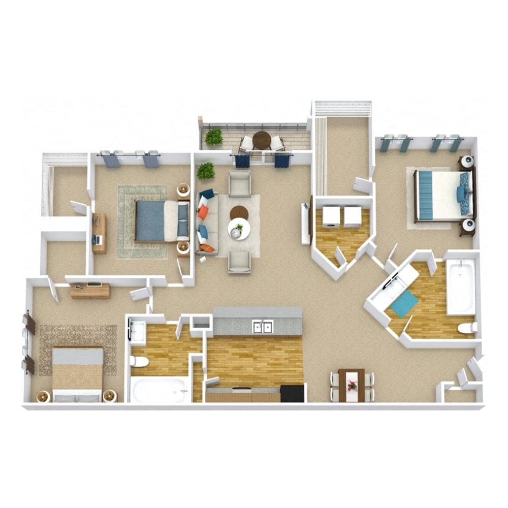 The Aruba floor plan