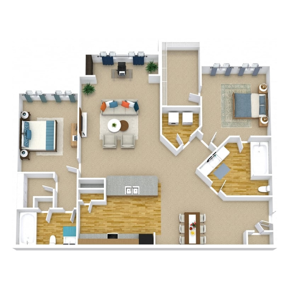 The Bermuda-Solarium floor plan