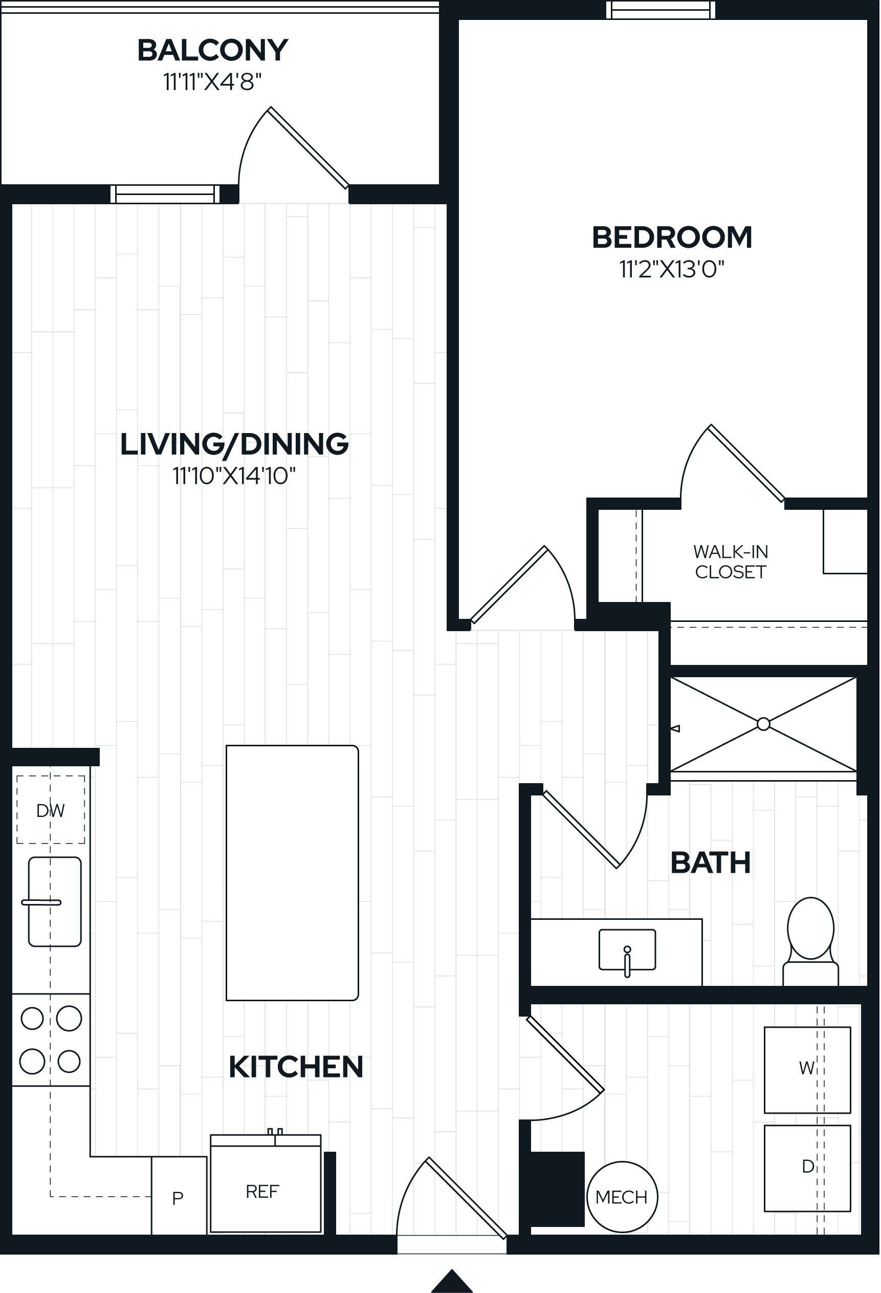 1 Bed/1 Bath-A1 floor plan