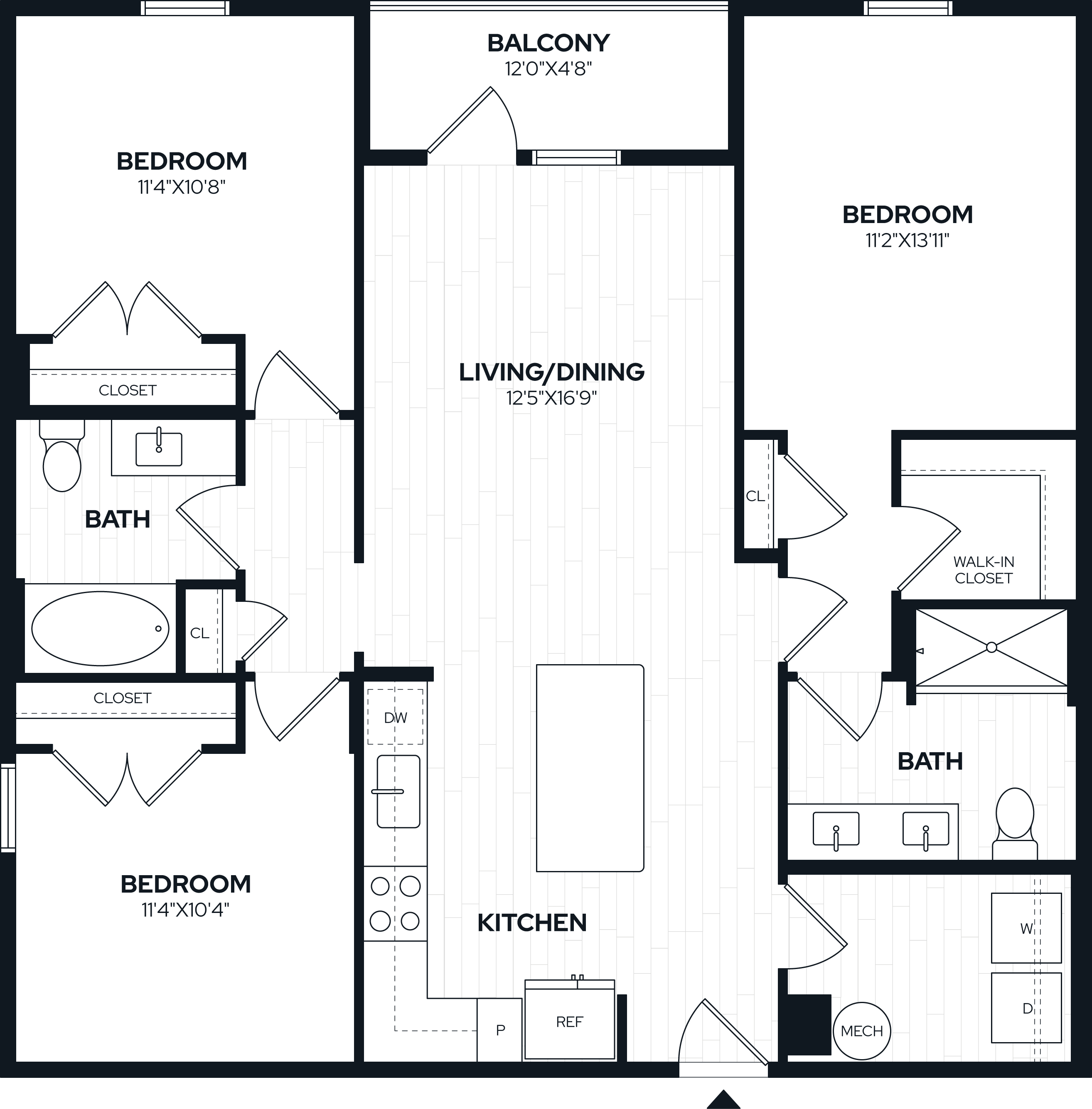 3 Bed/2 Bath-C1 floor plan