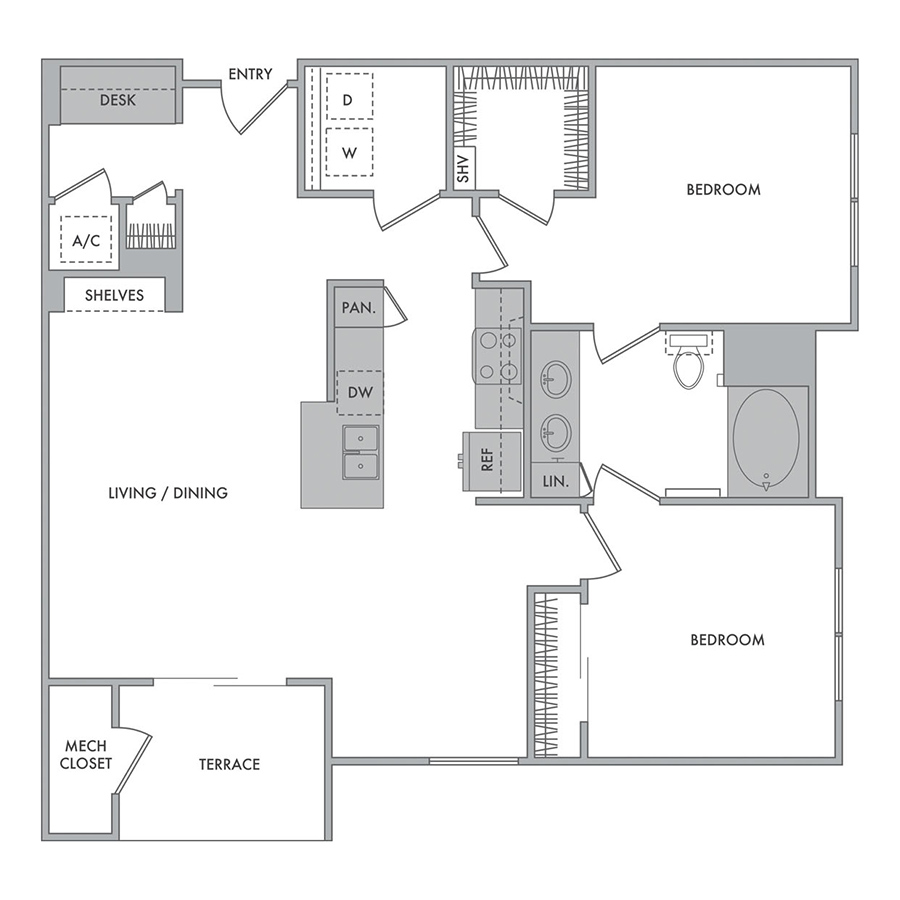 H floor plan